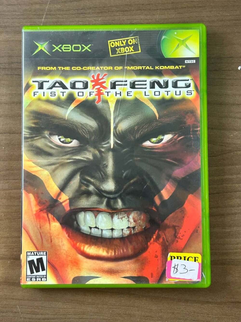 Tao Feng Fist of the Lotus Original Xbox 2003 CIB Complete w/ Manual